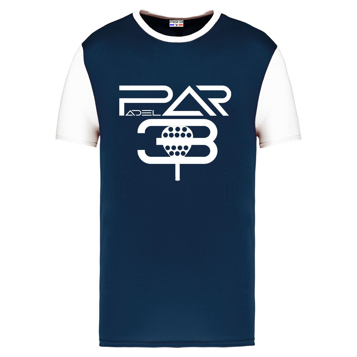 tee-shirt-enfant-style-logo-blanc-padel-par3